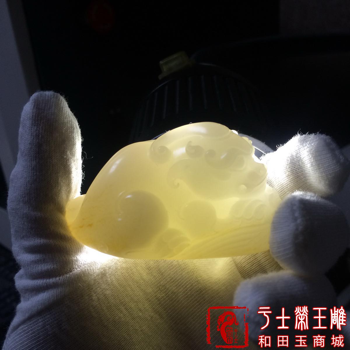 新疆和田玉手饰把玩件作品，编号YSR114招财辟邪，172克