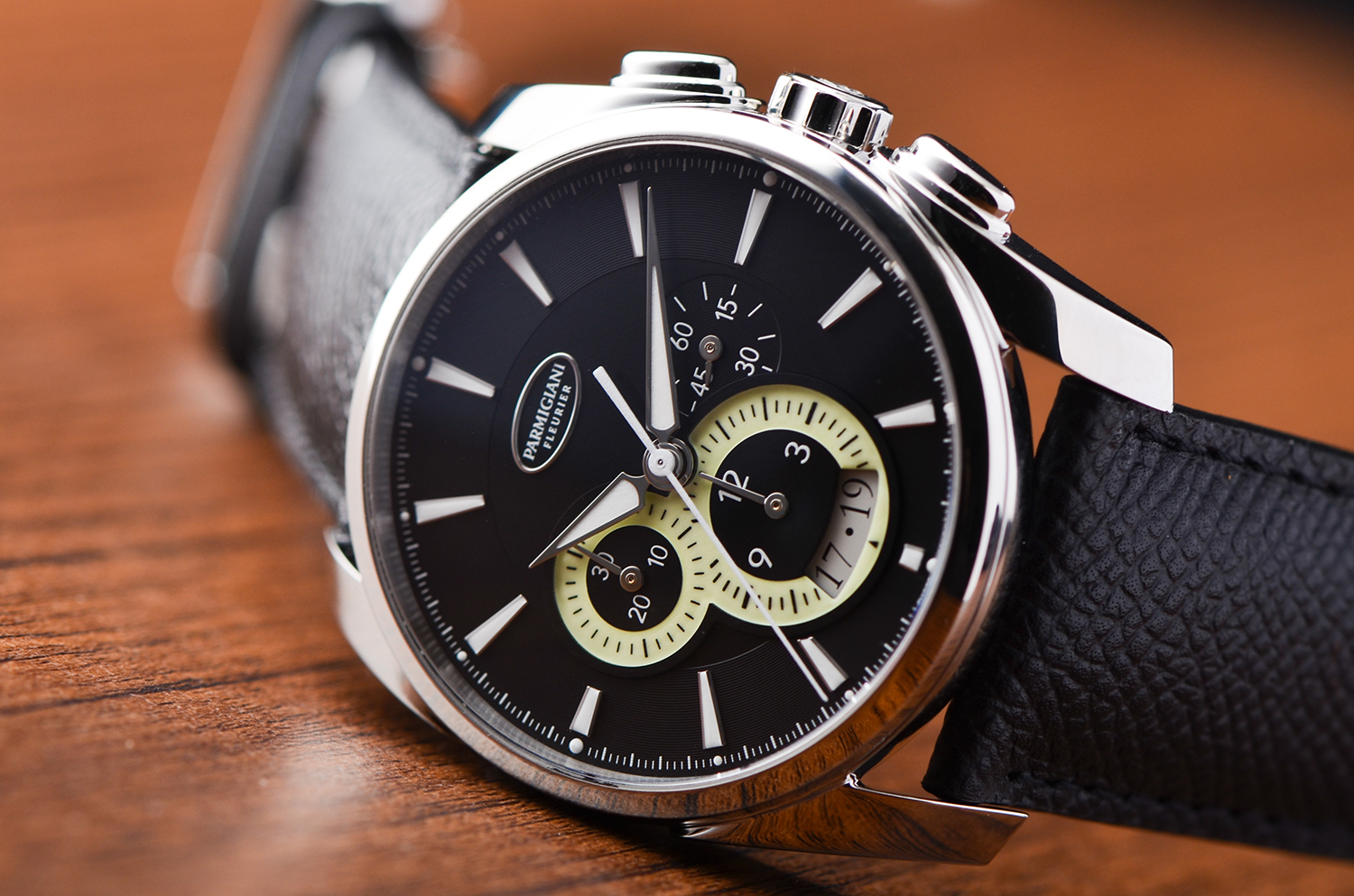 【98新】帕玛强尼通达系列计时日历自动皮带男表PFC274-0001401