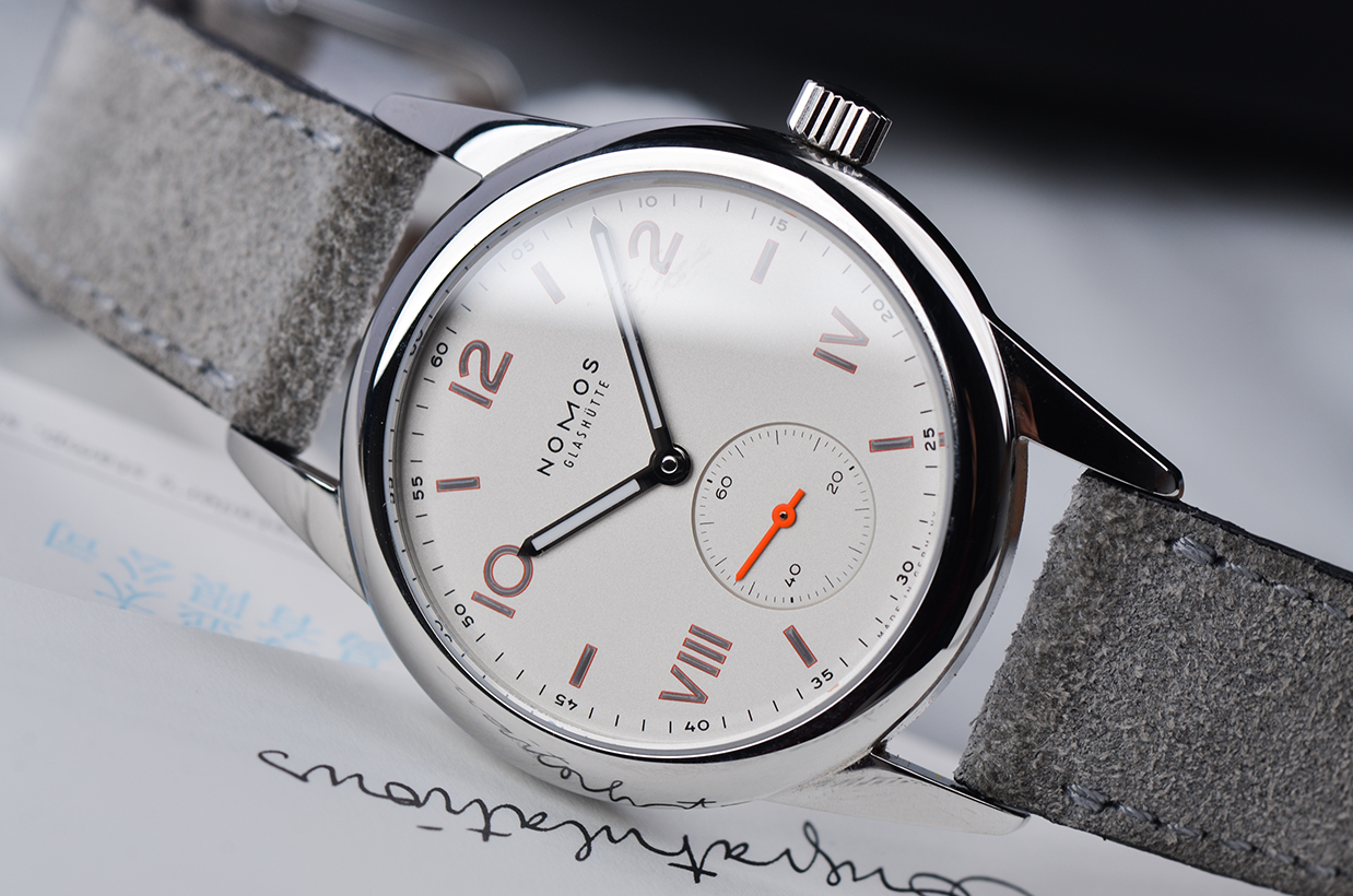 已售出【99新】NOMOS诺莫斯加州面小三针手上链皮带腕表708盒证齐