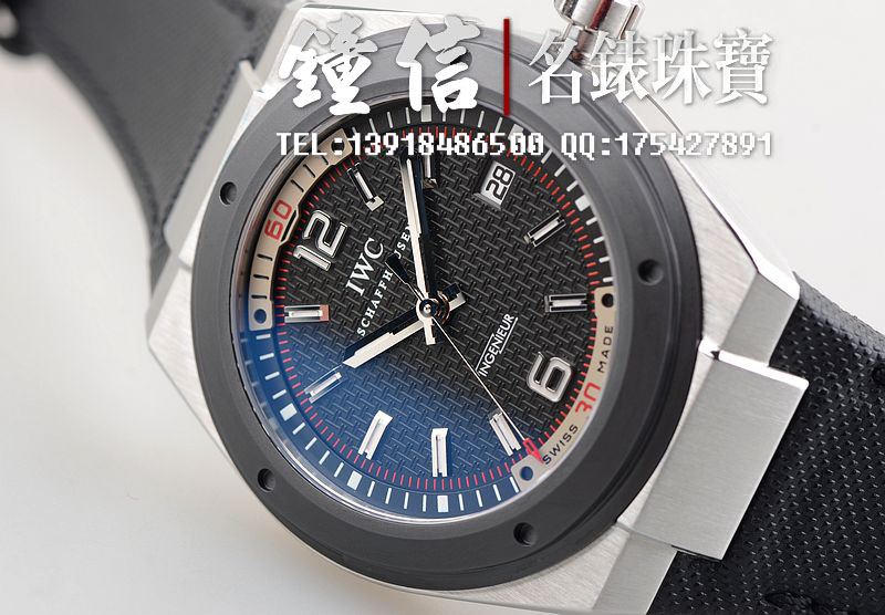 万国工程师陶瓷圈大三针日历男表IW323401