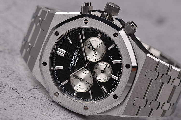 已售出【98新】爱彼皇家橡树银黑双色面计时男表26331ST.OO.1220ST.02