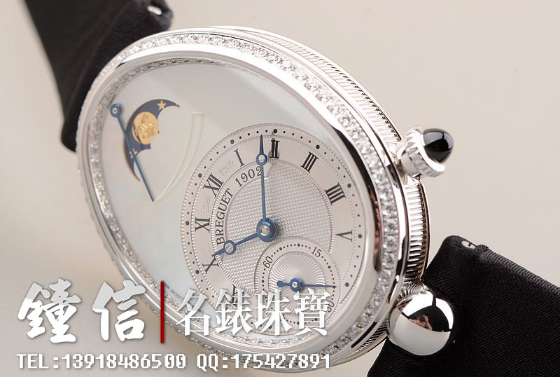 宝玑那不勒斯女皇白金镶钻女表8908bb/52/864.d00d
