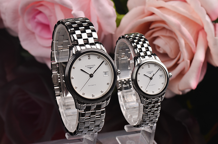 已售出【98新】浪琴对表L4.774.4.27.6男及L4.274.4.27.6女