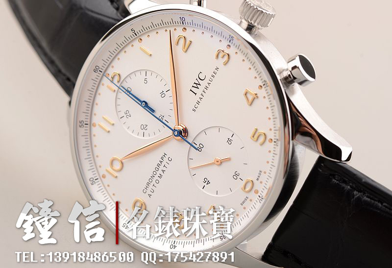 万国葡萄牙计时金针自动机械皮带男表IW371445