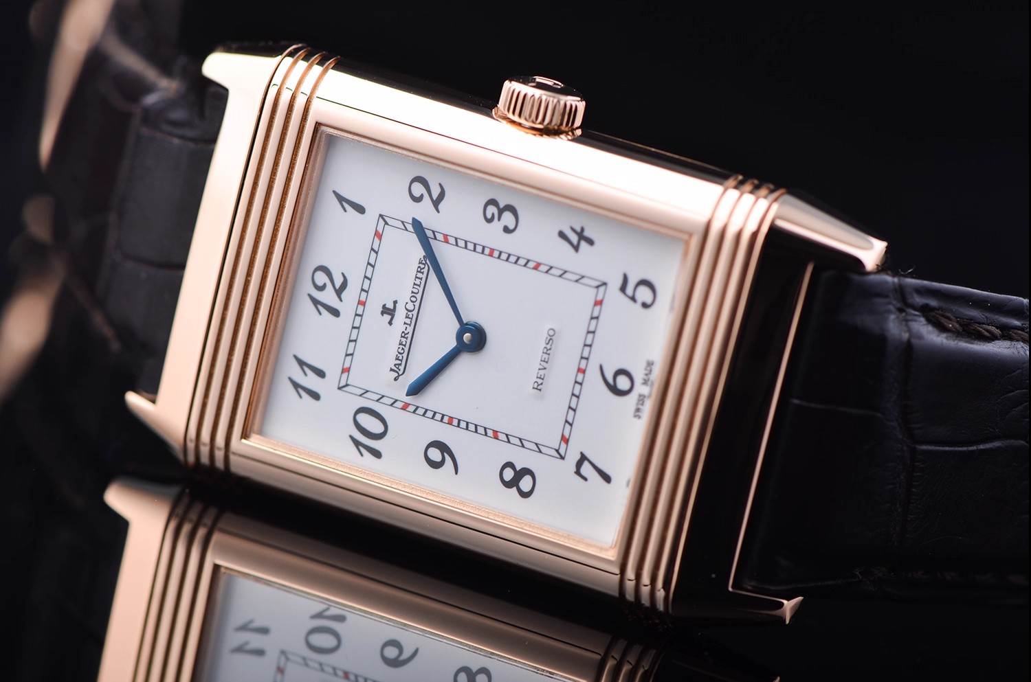 已售出【98新】积家翻转系列珐琅艺术限定款手上链皮带男表Q3732523在保