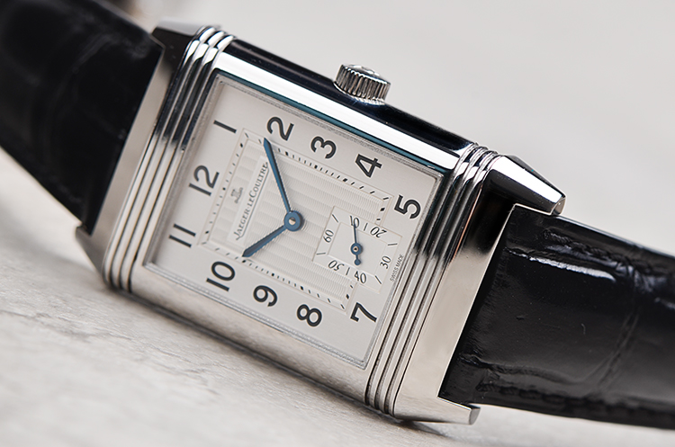 已售出【98新】积家翻转面小三针手上链折叠扣皮带男表Q2708410在保