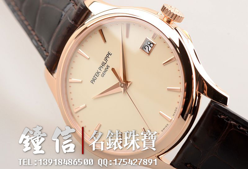 百达翡丽5227R-001玫瑰金将官盖自动机械男表