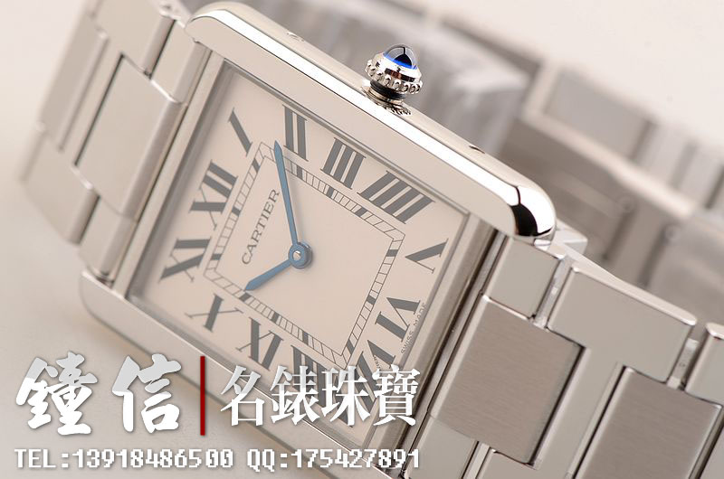 卡地亚Tank Solo钢带石英两针女表W5200014