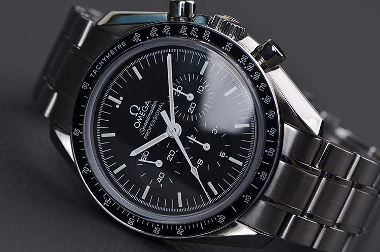 已售出【98新】欧米茄超霸登月1863机芯计时手卷钢带男表3573.50.00全套