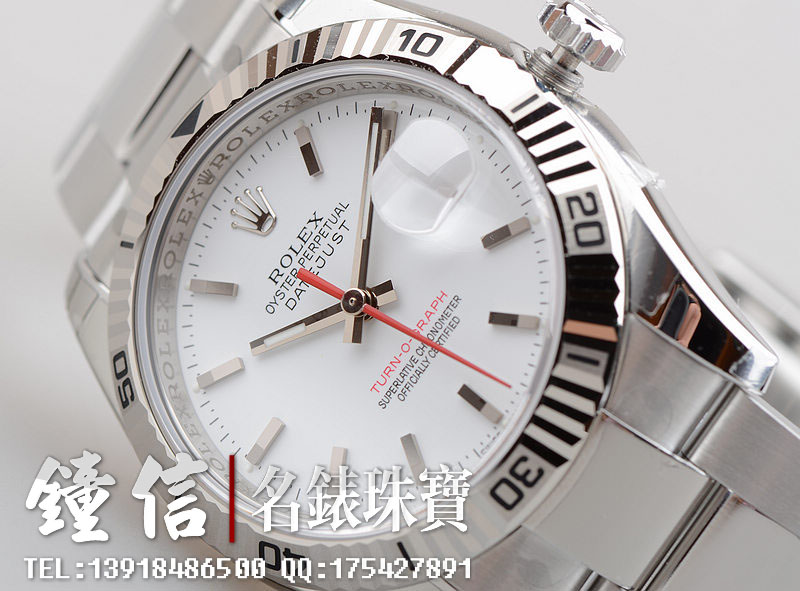 已售出【98新】劳力士爬山虎白盘条钉刻度116264