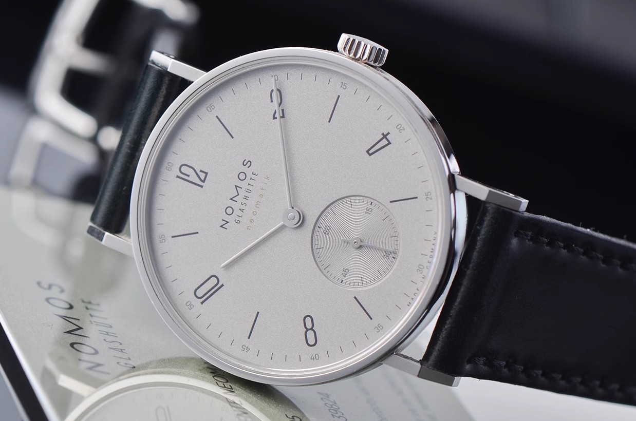 已售出【99新】NOMOS诺莫斯Tangente灰盘小三针自动皮带腕表189盒证齐