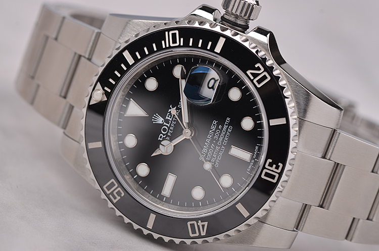 已售出【98新】劳力士潜航者型黑水鬼自动机械男表116610LN盒证齐