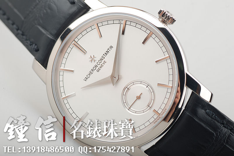 江诗丹顿传承白金小三针82172/000G-9383