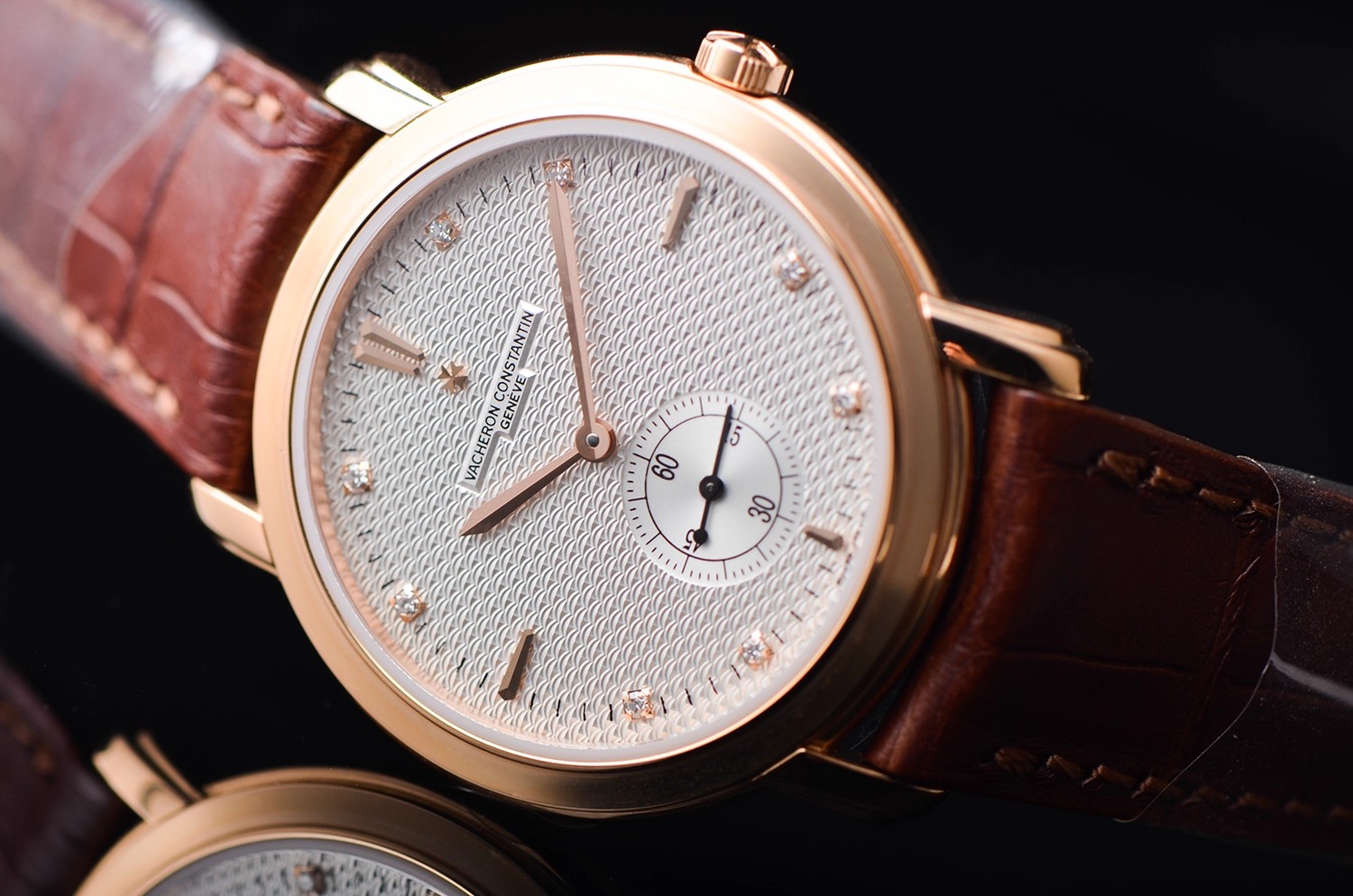 已售出【未使用品】江诗丹顿马耳他限量玫瑰金手动男表81000/000R-9374