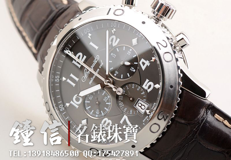 已售出【97新】宝玑TYPE XXI新款飞行员飞返计时皮带男表3810ST/92/9ZU