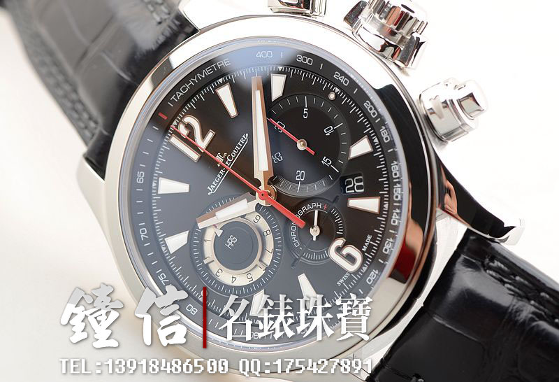积家压缩大师自动机械计时皮带男表Q1758421