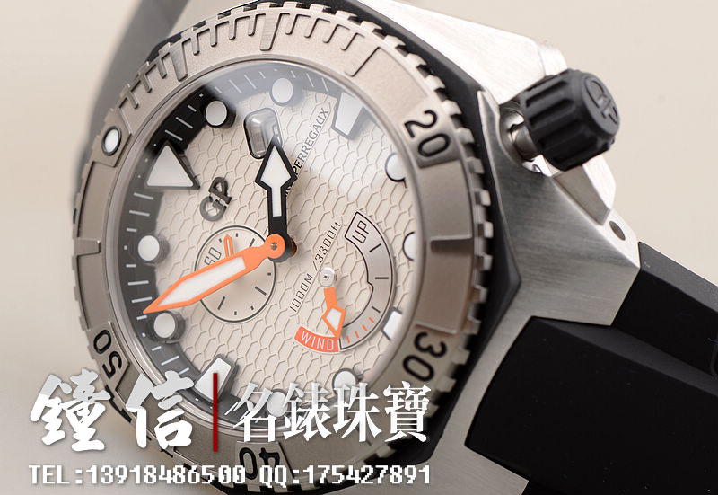 芝柏海鹰专业潜水1000M自动男表49660-11-131-FK6A