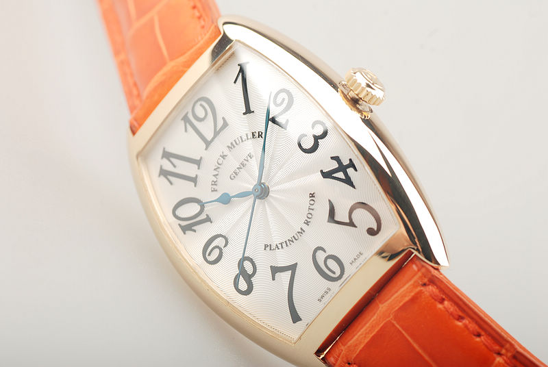 法兰克穆勒卡萨布兰卡酒桶型黄金大三针透底2852SC