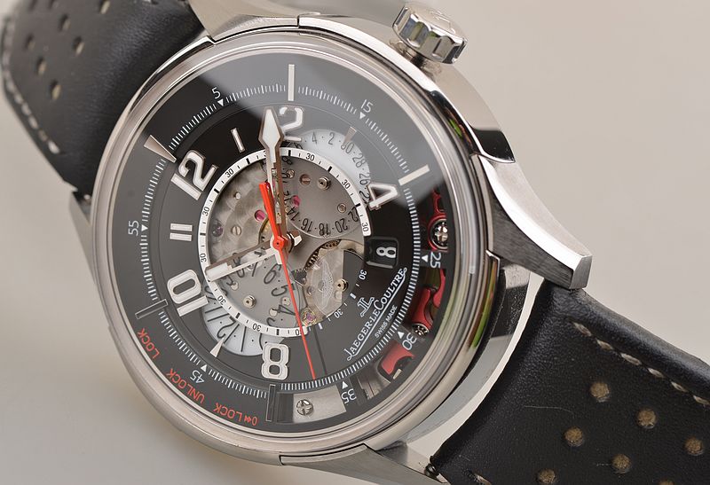 已售出【98新】积家阿斯顿马丁限量版钛合金计时日历折叠扣男表Q192T450