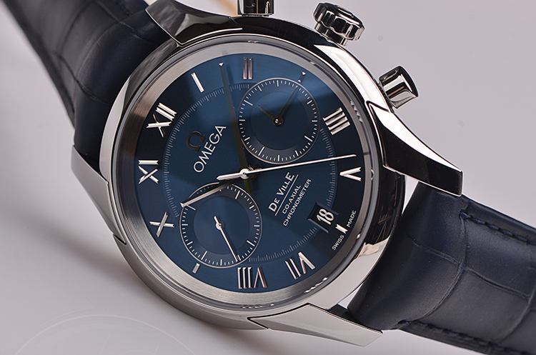 【未使用品】欧米茄蝶飞蓝面计时自动男表431.13.42.51.03.001