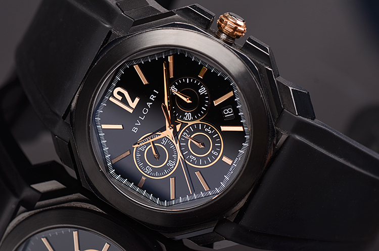 已售出【98新】宝格丽OCTO系列DLC钢高频计时日历自动男表102630有保卡