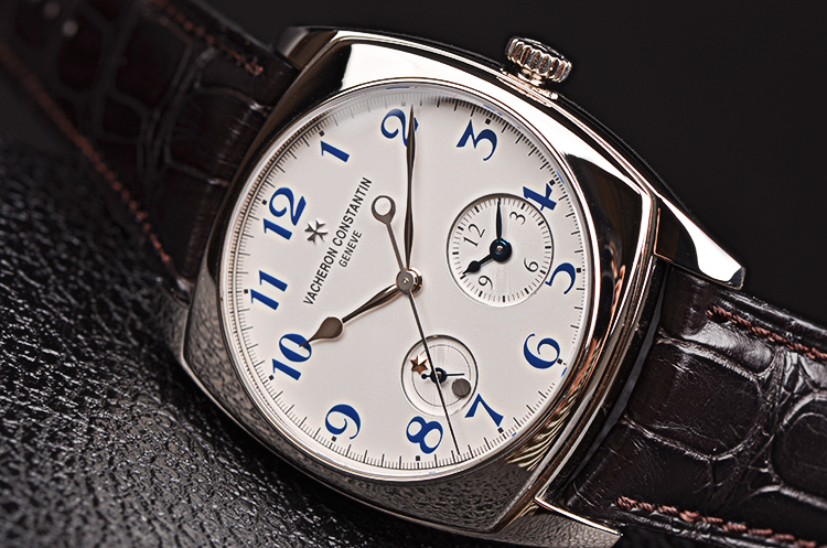 已售出【98新】江诗丹顿和韵白金两地时昼夜显示男表7810S/000G-B050