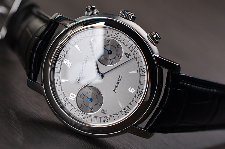 已售出【98新】爱彼艾迪玛系列银灰面计时自动男表25859ST.OO.D082CR.01