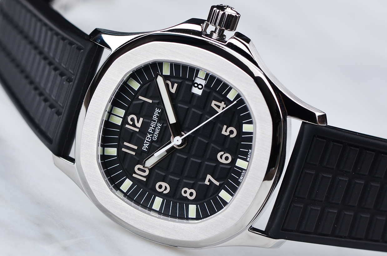 【98新】百达翡丽Aquanaut手雷大三针日历石英胶带腕表5064A-001