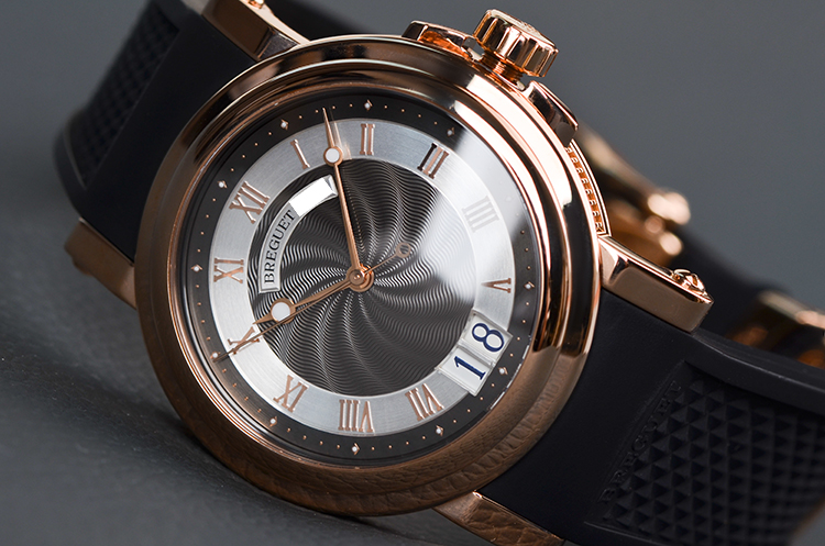 【98新】宝玑航海玫瑰金黑盘大日历自动折叠扣男表5817BR/Z2/5V8