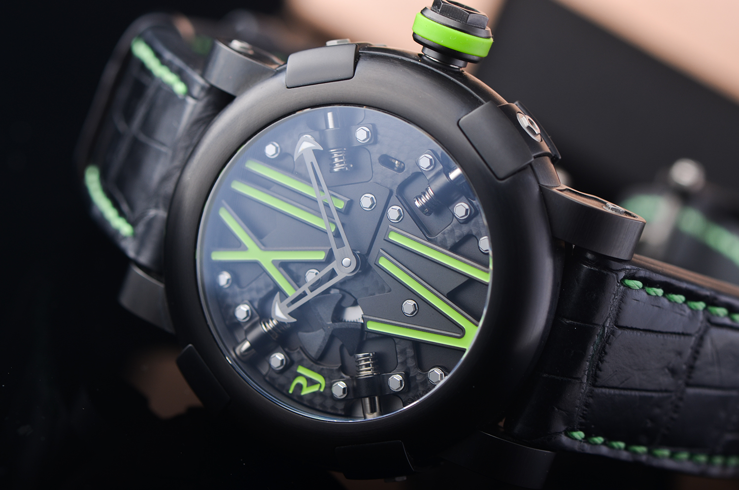 【98新】RJ罗曼杰罗姆泰坦尼克DNA自动皮带男表RJ.T.AU.SP.005.03