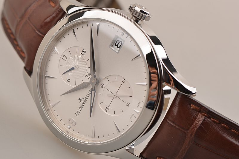 已售出【97新】积家大师GMT昼夜显示日历自动机械折叠扣男表Q1628430