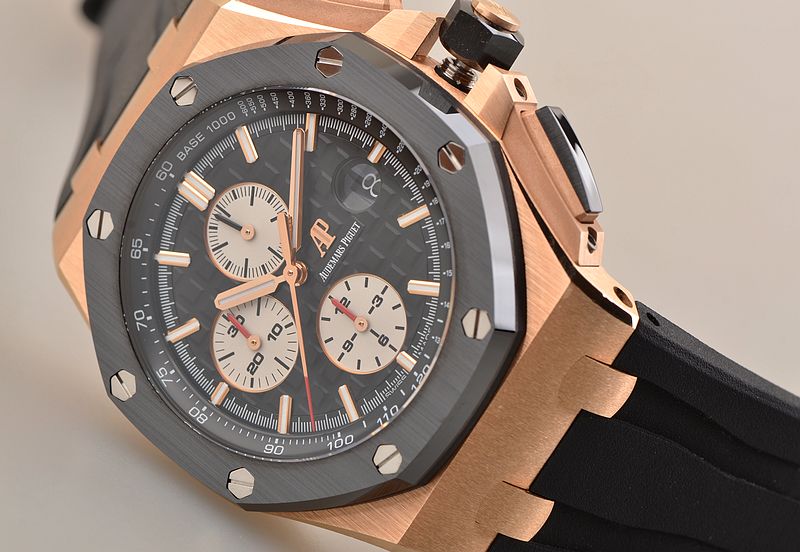 已售出【98新】爱彼皇家橡树离岸玫瑰金计时日历26401RO.OO.A002CA.01