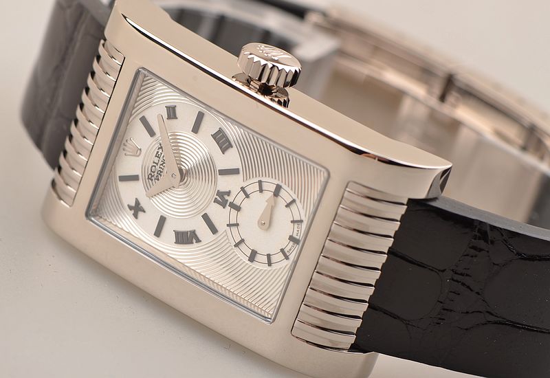 已售出【97新】劳力士白金切利尼医生王子小三针手上链折叠扣男表54419