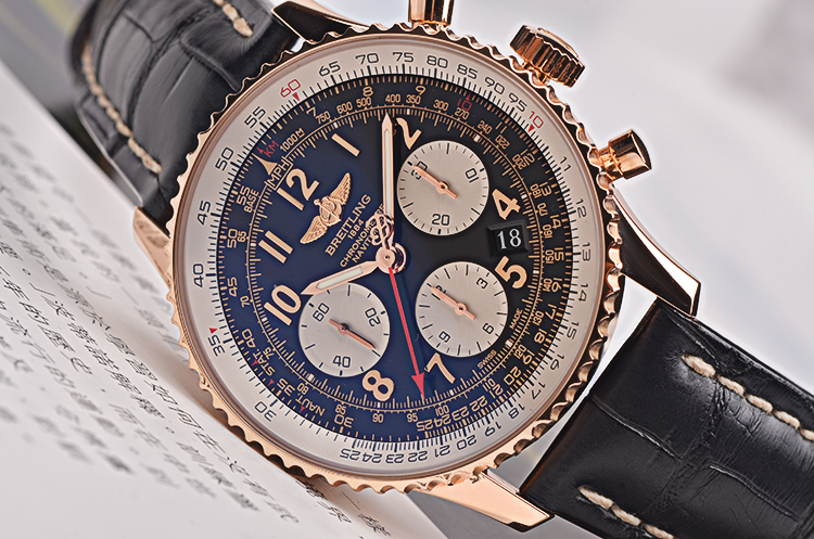 【97新】百年灵玫瑰金计时日历男表RB012012/BA49/435X/R20BA.1