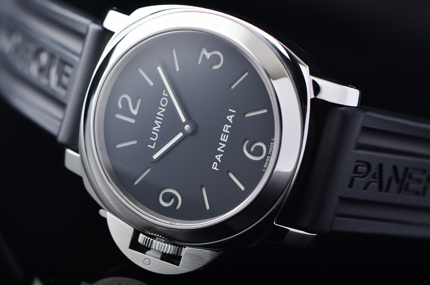 【98新】沛纳海LUMINOR左撇子三明治面手上链男表pam00219