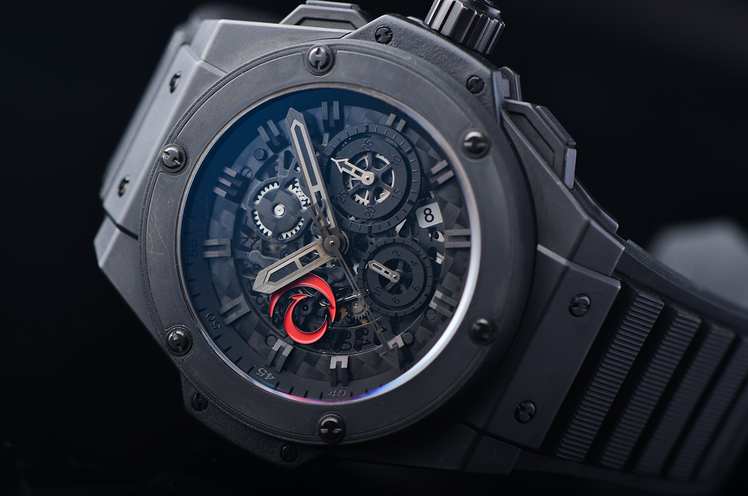 【98新】宇舶王者至尊限量黑陶瓷计时男表710.CI.0110.RX.AGI10