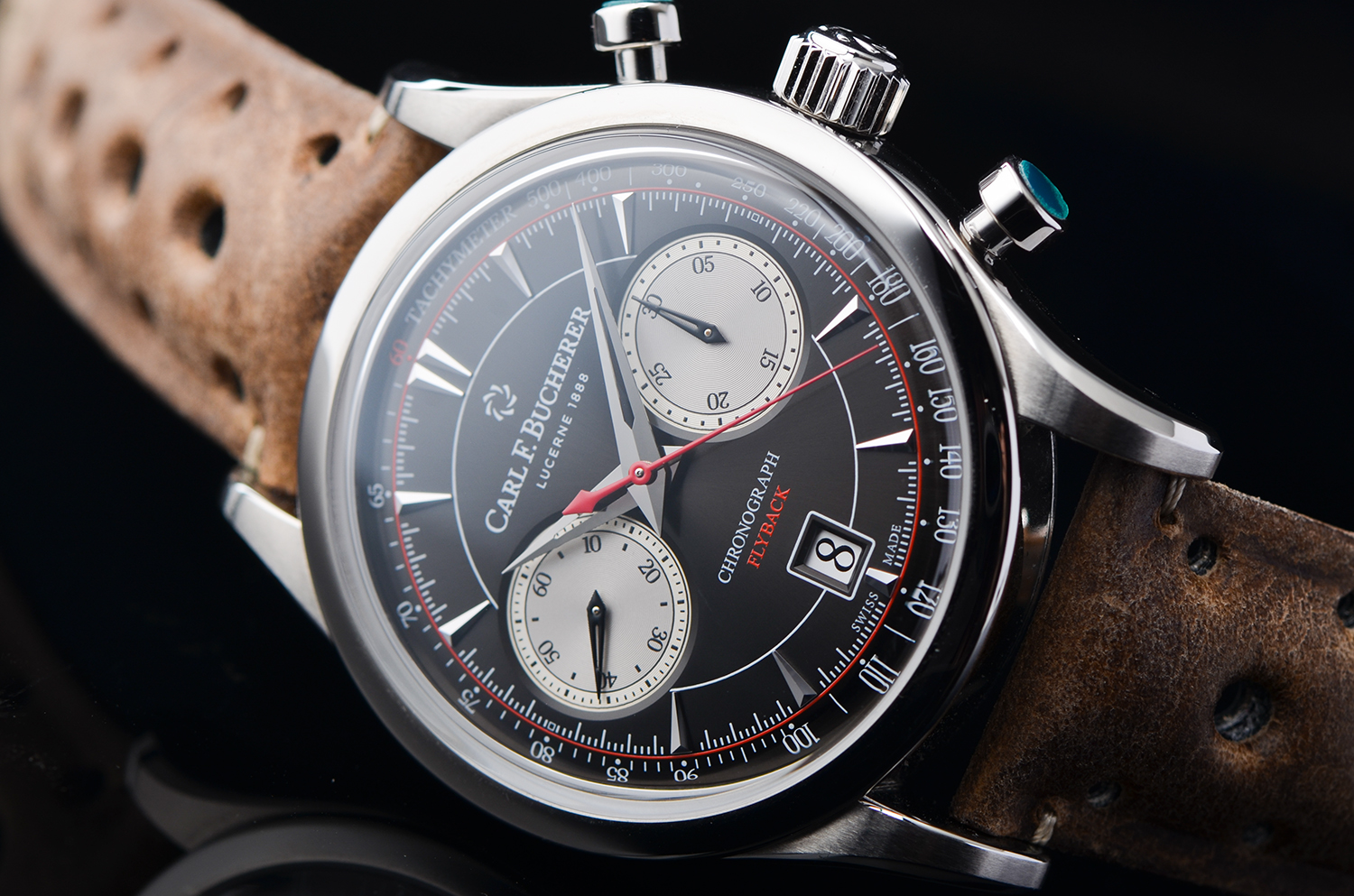 【98新】宝齐莱马利龙系列飞返计时自动男表00.10919.08.33.02