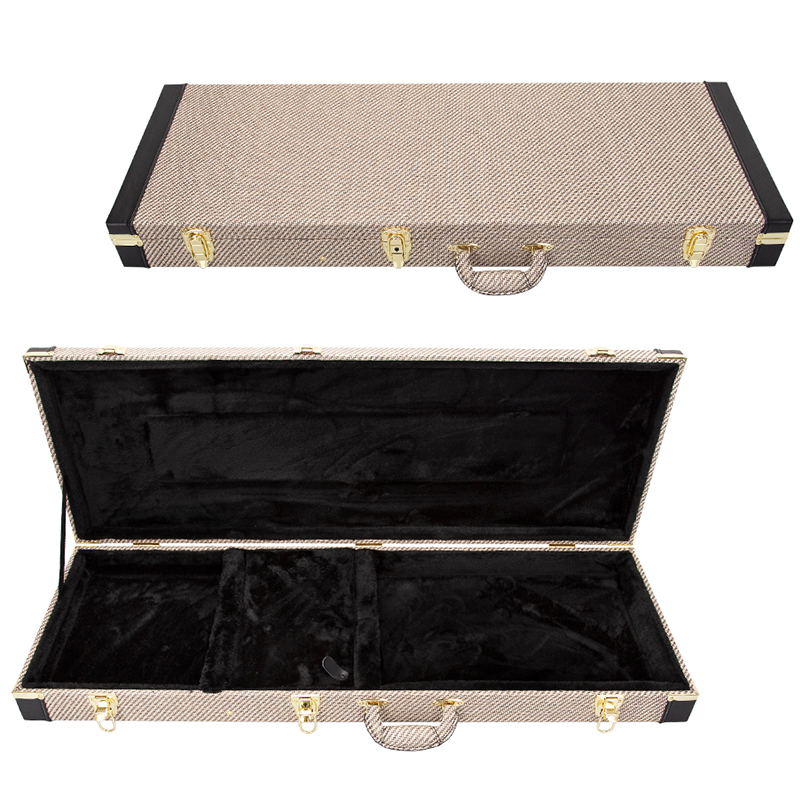 卡其色斜纹布电吉他方箱