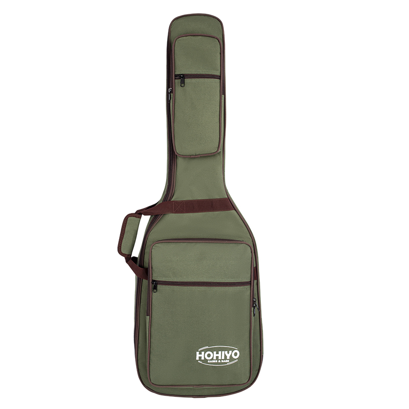 HOHIYO Green and Brown Electric Guitar Instrument Bag