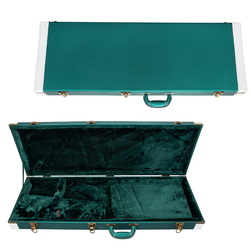 绿色皮革电吉他方箱