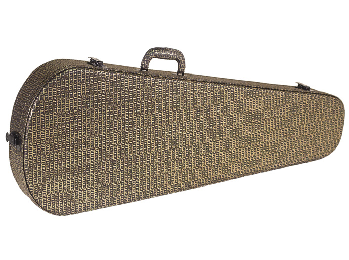 金色鳄鱼纹滴水电吉他箱