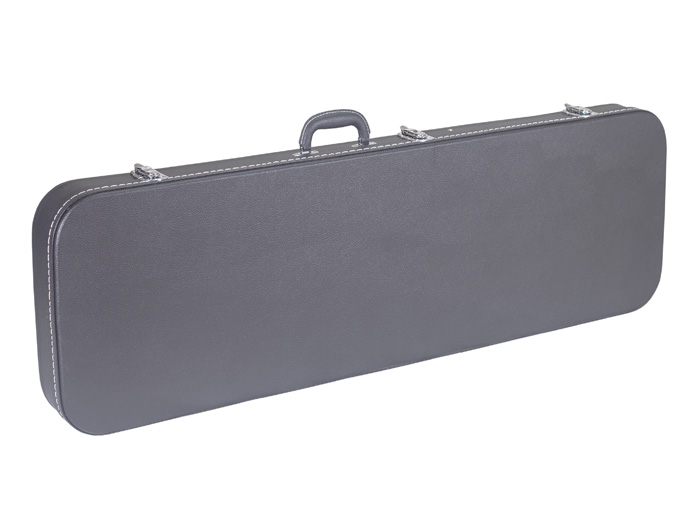 黑色细荔枝纹圆角电贝司箱