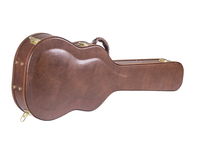 棕色大沟纹拱面民谣箱