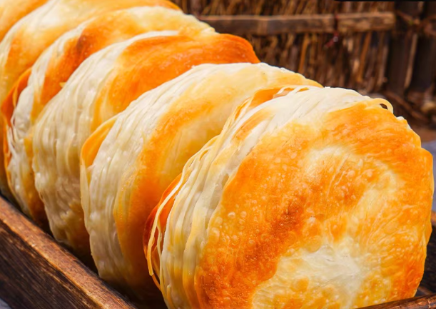 肉夹馍饼胚千层饼速冻半成品儿童营养早餐速食酥饼