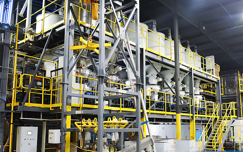 磷酸铁锂新材料 高精度全自动配料产线