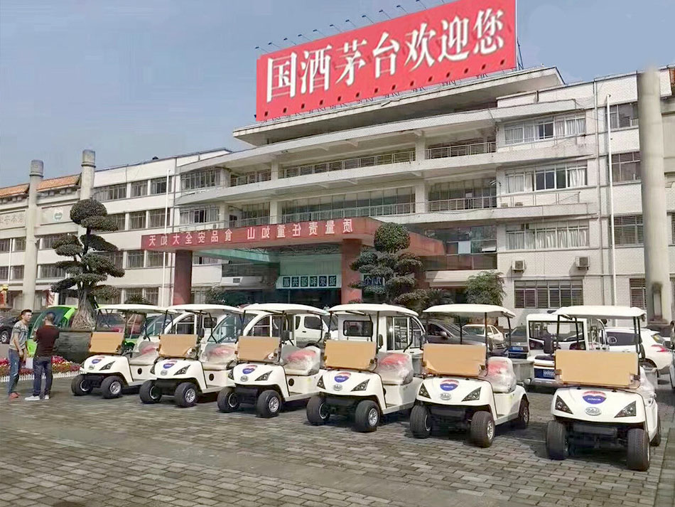 国酒茅台玛西尔高尔夫球车交车现场