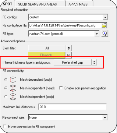 HyperMesh_Connector的FE Absorption_Altair官方帮助文档