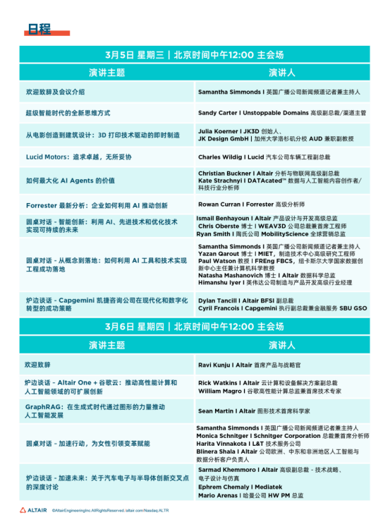 会议日程