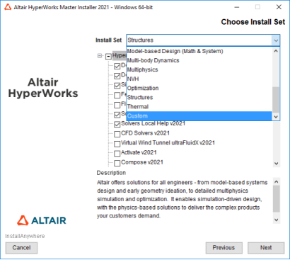 Windows系统HyperWorks2021安装HyperWorks
