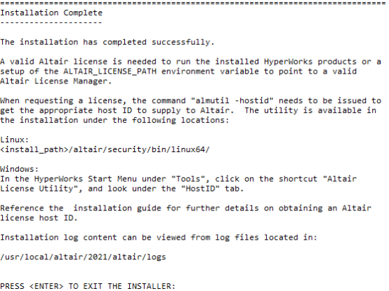 Linux系统HyperWorks2021安装HyperWorks